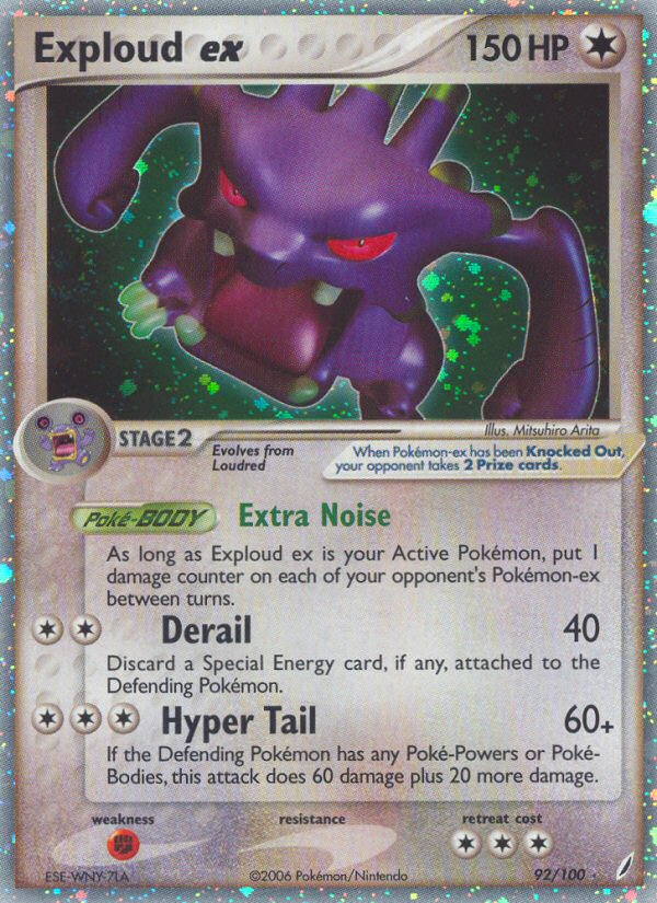Exploud ex - Crystal Guardians - #92 - Pokemon TCG card