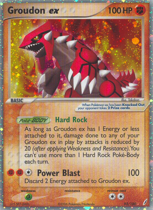 Groudon ex - Crystal Guardians - #93 - Pokemon TCG card