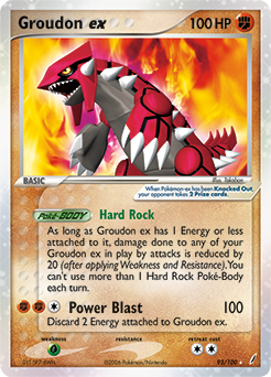 Groudon ex #93 Groudon ex - Crystal Guardians - #93 - Pokemon TCG card