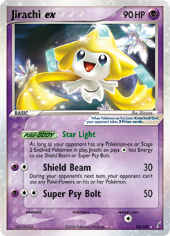 Jirachi ex #94 Jirachi ex - Crystal Guardians - #94 - Pokemon TCG card