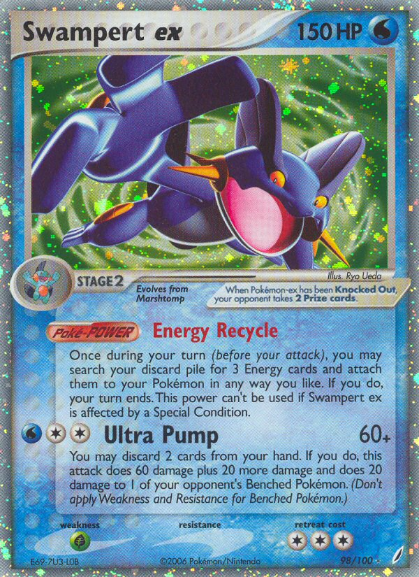 Swampert ex - Crystal Guardians - #98 - Pokemon TCG card