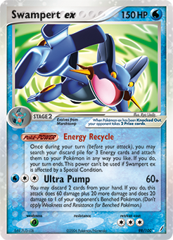 Swampert ex - Crystal Guardians - #98 - Pokemon TCG card