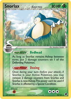 Snorlax δ - Dragon Frontiers - #10 - Pokemon TCG card