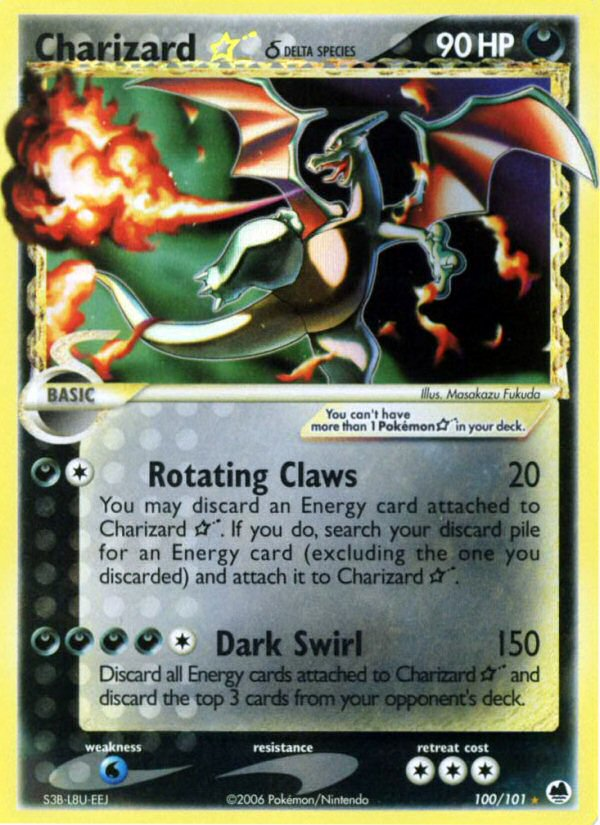Charizard ★ δ - Dragon Frontiers - #100 - Pokemon TCG card