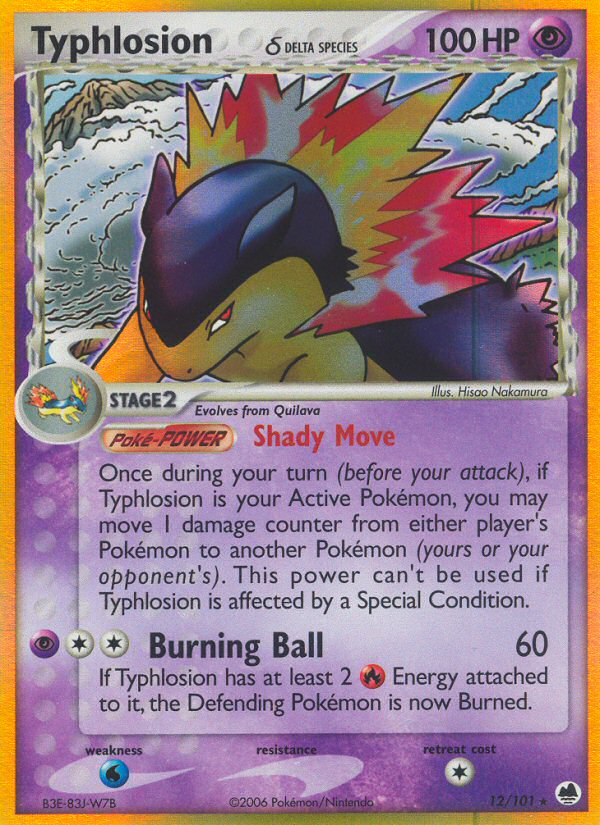 Typhlosion δ - Dragon Frontiers - #12 - Pokemon TCG card