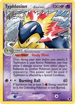 Typhlosion δ #12 Typhlosion δ - Dragon Frontiers - #12 - Pokemon TCG card