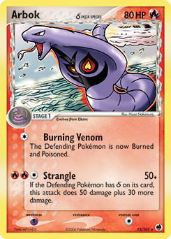 Arbok δ #13 Arbok δ - Dragon Frontiers - #13 - Pokemon TCG card