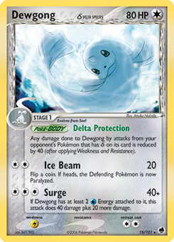 Dewgong δ #15 Dewgong δ - Dragon Frontiers - #15 - Pokemon TCG card