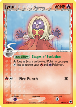 Jynx δ #17 Jynx δ - Dragon Frontiers - #17 - Pokemon TCG card