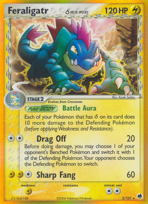 Feraligatr δ - Dragon Frontiers - #2 - Pokemon TCG card