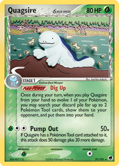 Quagsire δ - Dragon Frontiers - #21 - Pokemon TCG card