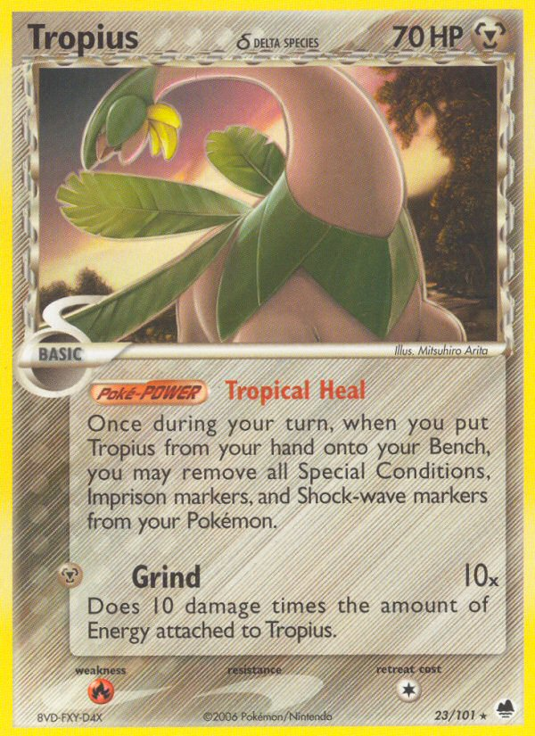 Tropius δ - Dragon Frontiers - #23 - Pokemon TCG card
