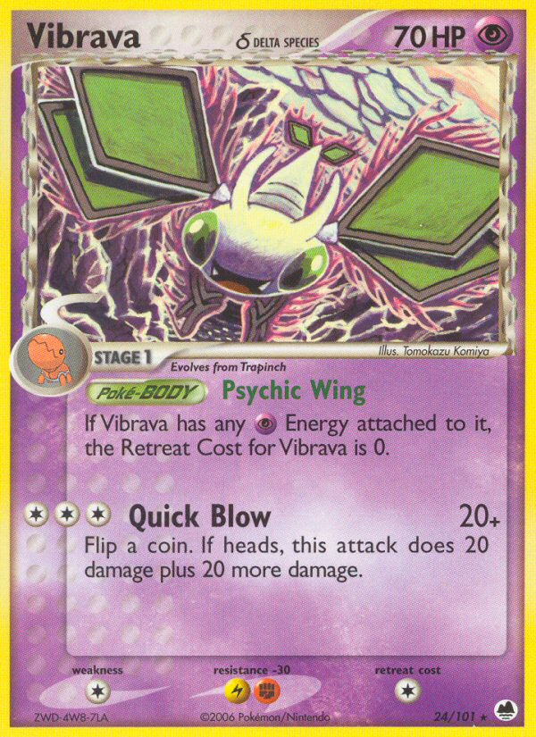 Vibrava δ - Dragon Frontiers - #24 - Pokemon TCG card