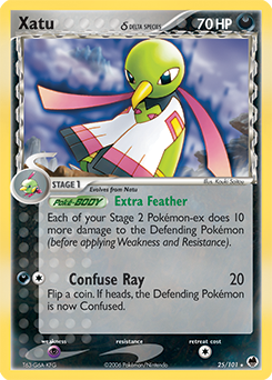 Xatu δ - Dragon Frontiers - #25 - Pokemon TCG card
