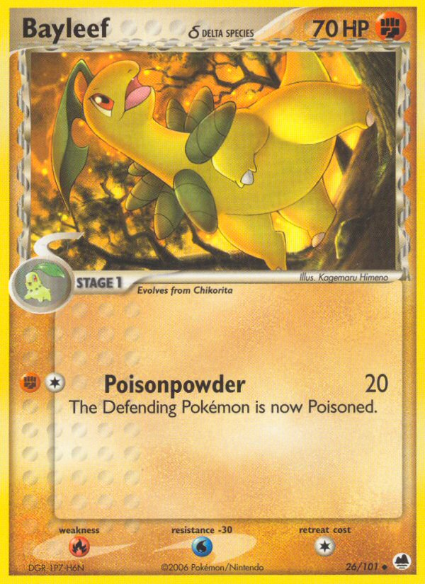 Bayleef δ - Dragon Frontiers - #26 - Pokemon TCG card