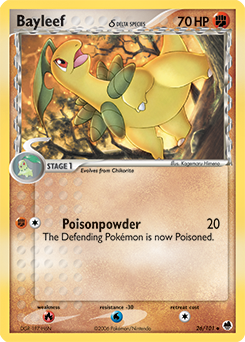 Bayleef δ #26 Bayleef δ - Dragon Frontiers - #26 - Pokemon TCG card