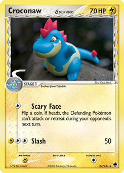 Croconaw δ #27 Croconaw δ - Dragon Frontiers - #27 - Pokemon TCG card