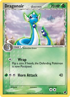 Dragonair δ #28 Dragonair δ - Dragon Frontiers - #28 - Pokemon TCG card