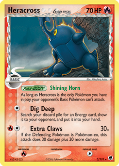 Heracross δ - Dragon Frontiers - #3 - Pokemon TCG card