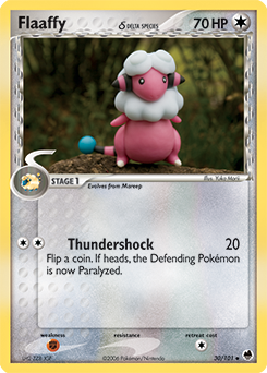 Flaaffy δ #30 Flaaffy δ - Dragon Frontiers - #30 - Pokemon TCG card