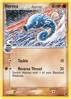 Horsea δ - Dragon Frontiers - #31 - Pokemon TCG card