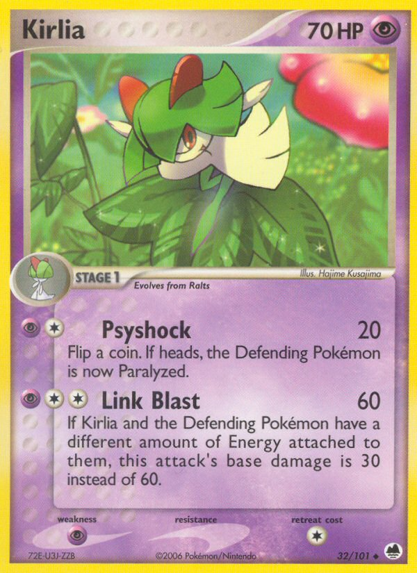 Kirlia - Dragon Frontiers - #32 - Pokemon TCG card