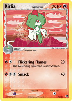 Kirlia δ #33 Kirlia δ - Dragon Frontiers - #33 - Pokemon TCG card