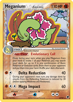 Meganium δ - Dragon Frontiers - #4 - Pokemon TCG card