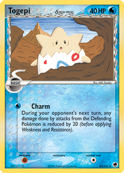 Togepi δ #41 Togepi δ - Dragon Frontiers - #41 - Pokemon TCG card
