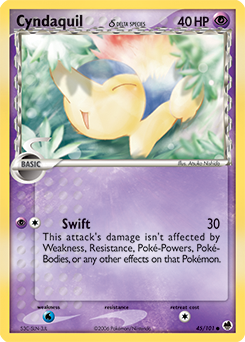 Cyndaquil δ #45 Cyndaquil δ - Dragon Frontiers - #45 - Pokemon TCG card