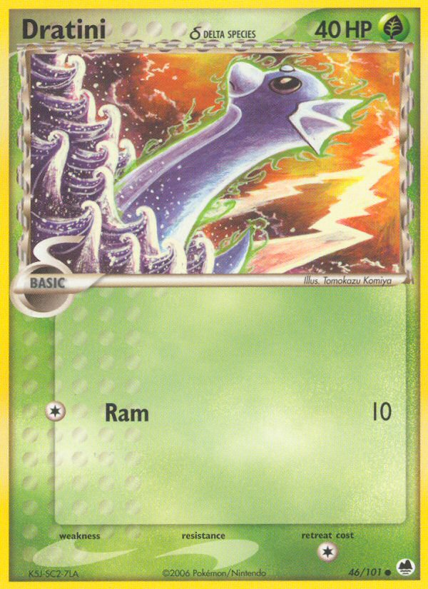 Dratini δ - Dragon Frontiers - #46 - Pokemon TCG card