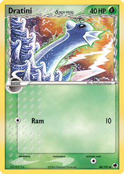 Dratini δ #46 Dratini δ - Dragon Frontiers - #46 - Pokemon TCG card