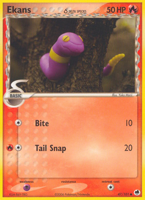 Ekans δ - Dragon Frontiers - #47 - Pokemon TCG card