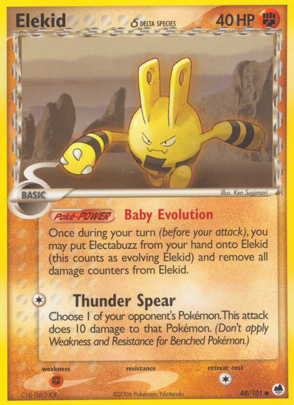 Elekid δ - Dragon Frontiers - #48 - Pokemon TCG card