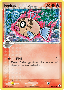 Feebas δ #49 Feebas δ - Dragon Frontiers - #49 - Pokemon TCG card