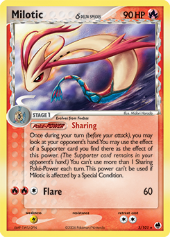 Milotic δ #5 Milotic δ - Dragon Frontiers - #5 - Pokemon TCG card
