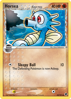 Horsea δ - Dragon Frontiers - #50 - Pokemon TCG card