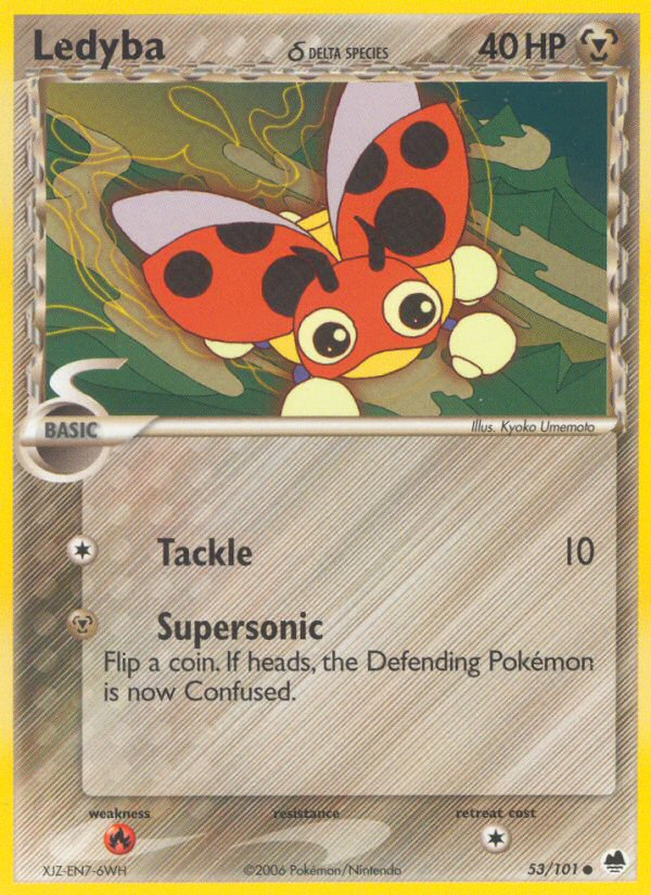 Ledyba δ - Dragon Frontiers - #53 - Pokemon TCG card