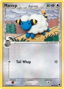 Mareep δ #54 Mareep δ - Dragon Frontiers - #54 - Pokemon TCG card