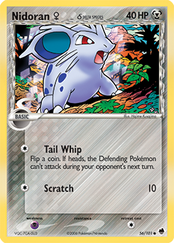 Nidoran ♀ δ #56 Nidoran ♀ δ - Dragon Frontiers - #56 - Pokemon TCG card