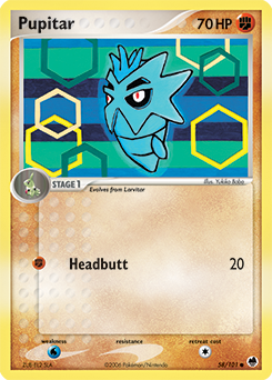 Pupitar - Dragon Frontiers - #58 - Pokemon TCG card