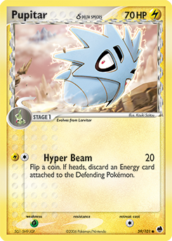 Pupitar δ - Dragon Frontiers - #59 - Pokemon TCG card