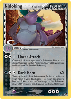 Nidoking δ - Dragon Frontiers - #6 - Pokemon TCG card