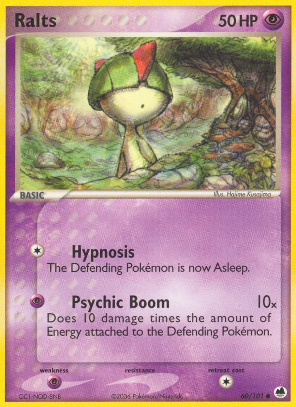 Ralts - Dragon Frontiers - #60 - Pokemon TCG card