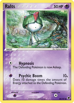 Ralts #60 Ralts - Dragon Frontiers - #60 - Pokemon TCG card