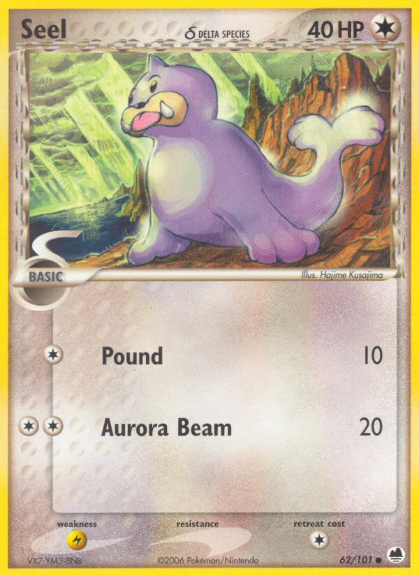 Seel δ - Dragon Frontiers - #62 - Pokemon TCG card