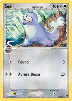 Seel δ #62 Seel δ - Dragon Frontiers - #62 - Pokemon TCG card