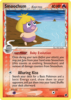 Smoochum δ #64 Smoochum δ - Dragon Frontiers - #64 - Pokemon TCG card