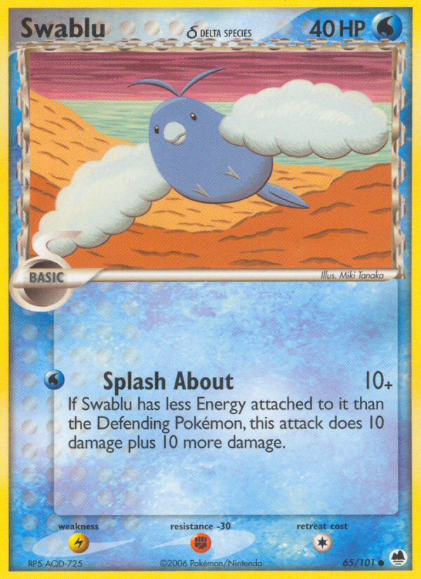 Swablu δ - Dragon Frontiers - #65 - Pokemon TCG card