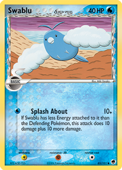 Swablu δ #65 Swablu δ - Dragon Frontiers - #65 - Pokemon TCG card